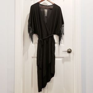 Black Fringe Dress